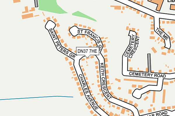 DN37 7HE map - OS OpenMap – Local (Ordnance Survey)