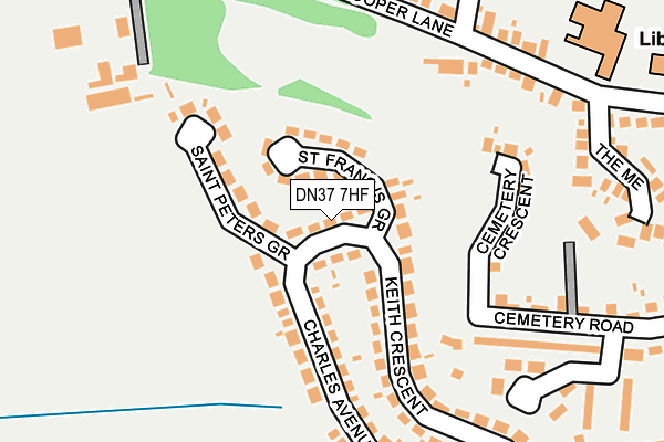 DN37 7HF map - OS OpenMap – Local (Ordnance Survey)