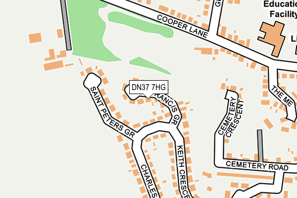 DN37 7HG map - OS OpenMap – Local (Ordnance Survey)