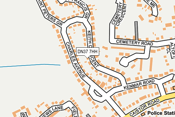 DN37 7HH map - OS OpenMap – Local (Ordnance Survey)