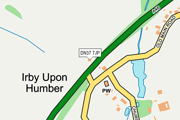 DN37 7JP map - OS OpenMap – Local (Ordnance Survey)