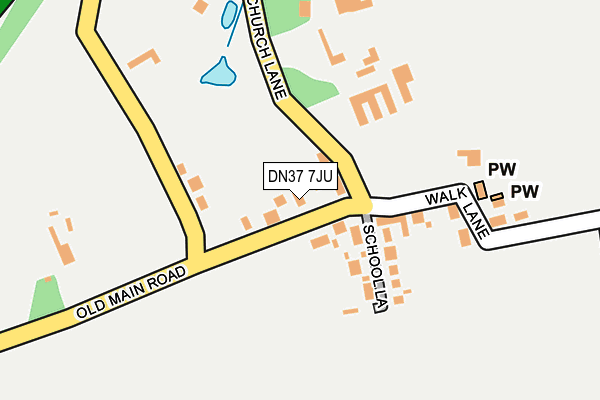 DN37 7JU map - OS OpenMap – Local (Ordnance Survey)