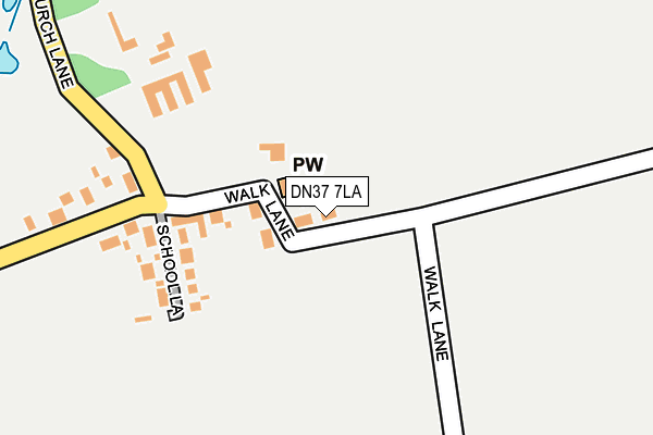 DN37 7LA map - OS OpenMap – Local (Ordnance Survey)
