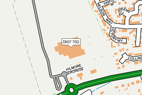 DN37 7SQ map - OS OpenMap – Local (Ordnance Survey)