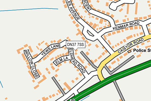 DN37 7SS map - OS OpenMap – Local (Ordnance Survey)