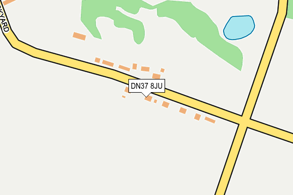 DN37 8JU map - OS OpenMap – Local (Ordnance Survey)