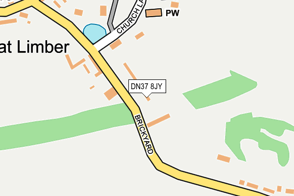 DN37 8JY map - OS OpenMap – Local (Ordnance Survey)