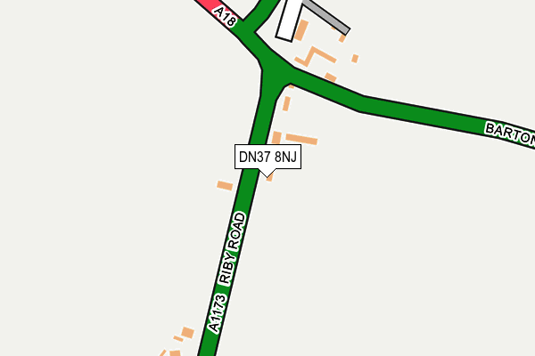 DN37 8NJ map - OS OpenMap – Local (Ordnance Survey)