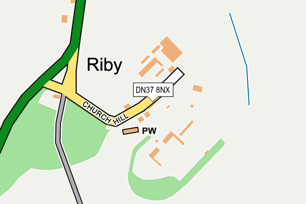 DN37 8NX map - OS OpenMap – Local (Ordnance Survey)