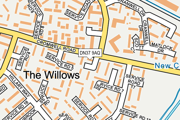 DN37 9AQ map - OS OpenMap – Local (Ordnance Survey)