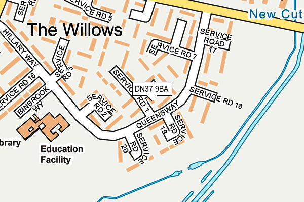 DN37 9BA map - OS OpenMap – Local (Ordnance Survey)