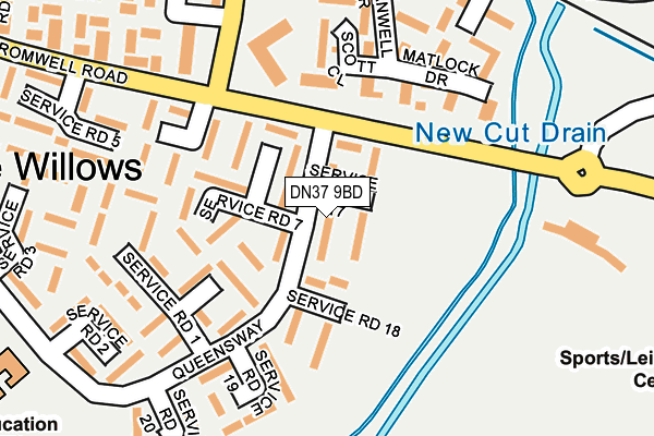 DN37 9BD map - OS OpenMap – Local (Ordnance Survey)