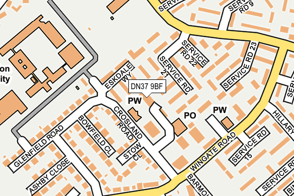 DN37 9BF map - OS OpenMap – Local (Ordnance Survey)