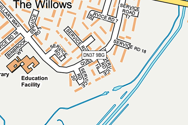 DN37 9BG map - OS OpenMap – Local (Ordnance Survey)