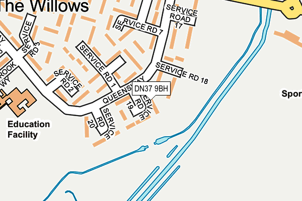 DN37 9BH map - OS OpenMap – Local (Ordnance Survey)