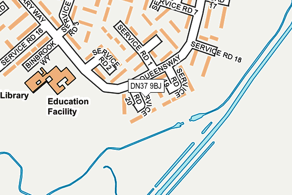 DN37 9BJ map - OS OpenMap – Local (Ordnance Survey)