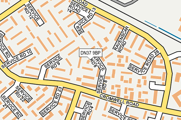 DN37 9BP map - OS OpenMap – Local (Ordnance Survey)