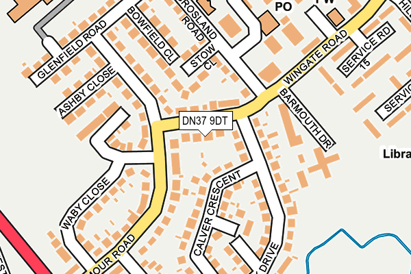 DN37 9DT map - OS OpenMap – Local (Ordnance Survey)