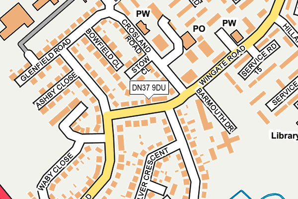 DN37 9DU map - OS OpenMap – Local (Ordnance Survey)
