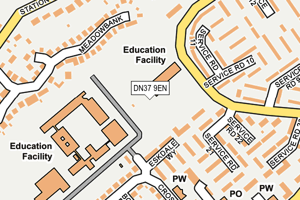 DN37 9EN map - OS OpenMap – Local (Ordnance Survey)