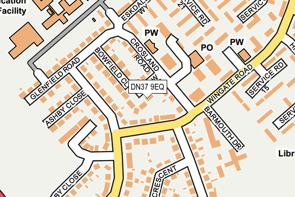DN37 9EQ map - OS OpenMap – Local (Ordnance Survey)