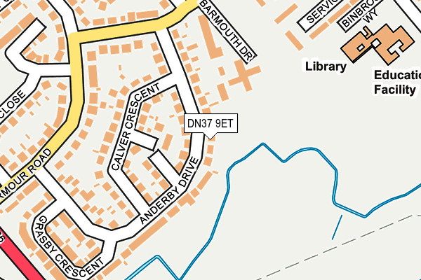 DN37 9ET map - OS OpenMap – Local (Ordnance Survey)