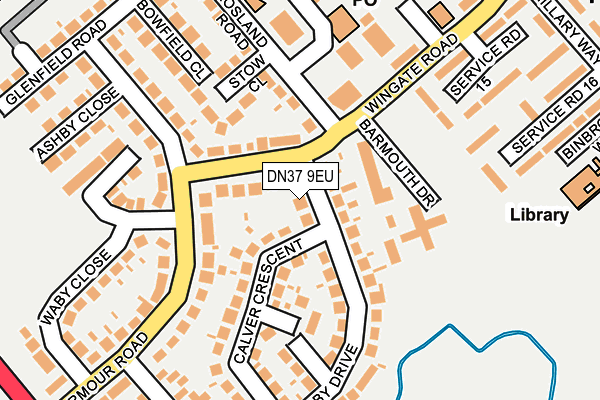 DN37 9EU map - OS OpenMap – Local (Ordnance Survey)