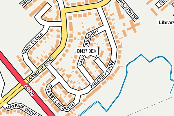 DN37 9EX map - OS OpenMap – Local (Ordnance Survey)