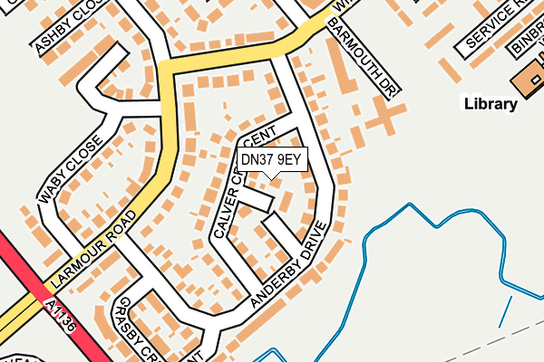 DN37 9EY map - OS OpenMap – Local (Ordnance Survey)