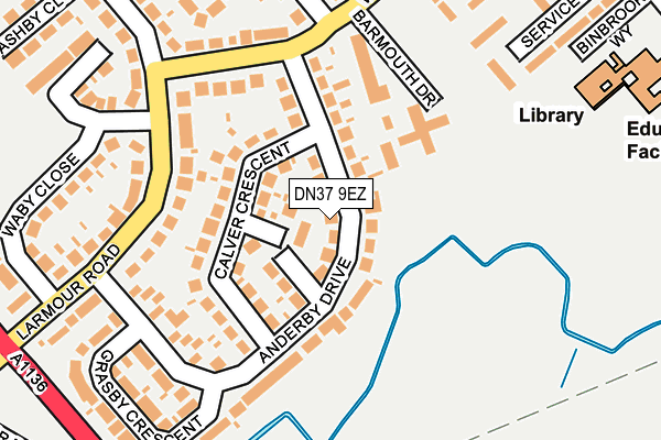 DN37 9EZ map - OS OpenMap – Local (Ordnance Survey)