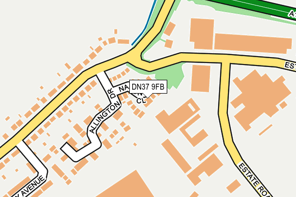 DN37 9FB map - OS OpenMap – Local (Ordnance Survey)