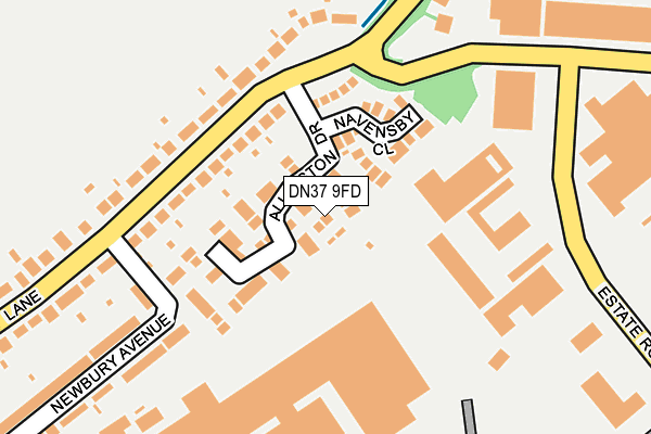 DN37 9FD map - OS OpenMap – Local (Ordnance Survey)