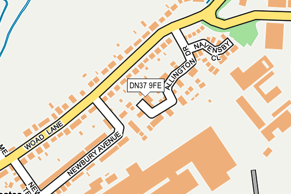 DN37 9FE map - OS OpenMap – Local (Ordnance Survey)