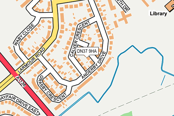 DN37 9HA map - OS OpenMap – Local (Ordnance Survey)