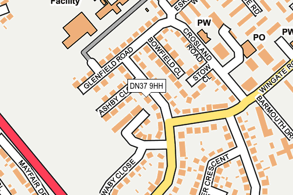 DN37 9HH map - OS OpenMap – Local (Ordnance Survey)