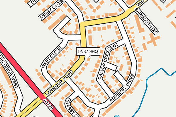 DN37 9HQ map - OS OpenMap – Local (Ordnance Survey)