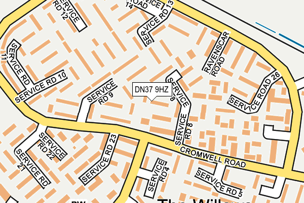 DN37 9HZ map - OS OpenMap – Local (Ordnance Survey)