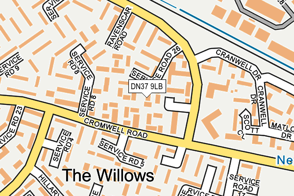 DN37 9LB map - OS OpenMap – Local (Ordnance Survey)