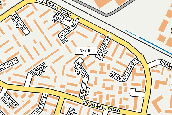 DN37 9LD map - OS OpenMap – Local (Ordnance Survey)