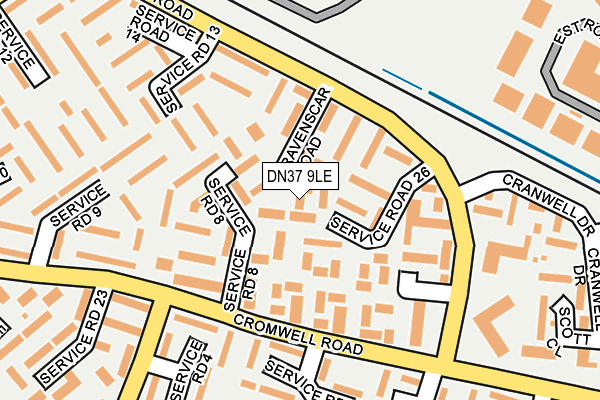 DN37 9LE map - OS OpenMap – Local (Ordnance Survey)