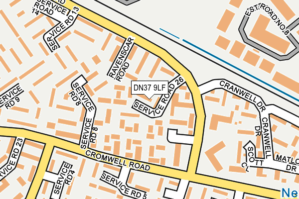 DN37 9LF map - OS OpenMap – Local (Ordnance Survey)