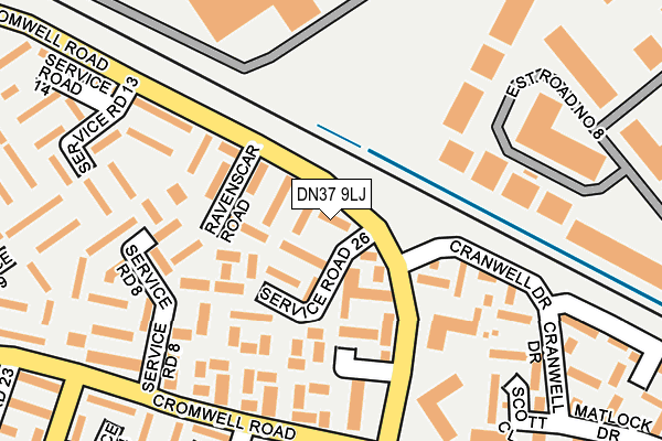 DN37 9LJ map - OS OpenMap – Local (Ordnance Survey)