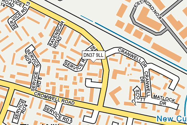 DN37 9LL map - OS OpenMap – Local (Ordnance Survey)