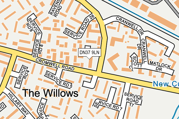 DN37 9LN map - OS OpenMap – Local (Ordnance Survey)