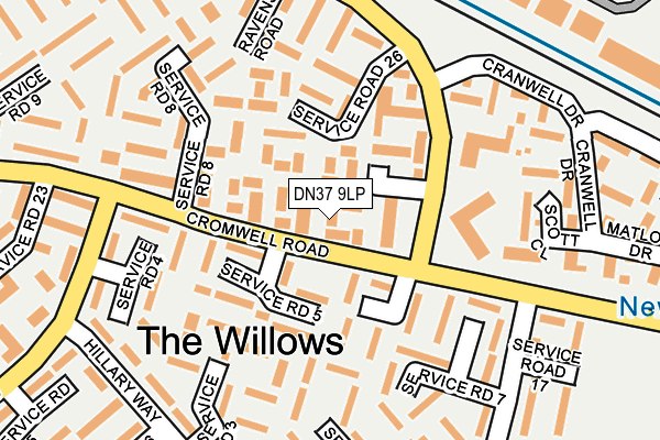 DN37 9LP map - OS OpenMap – Local (Ordnance Survey)