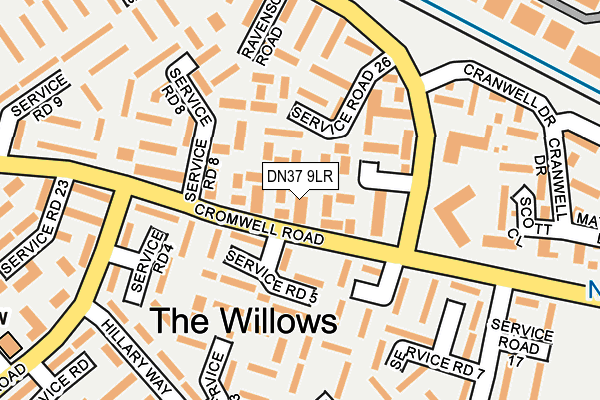 DN37 9LR map - OS OpenMap – Local (Ordnance Survey)