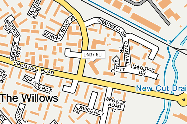 DN37 9LT map - OS OpenMap – Local (Ordnance Survey)