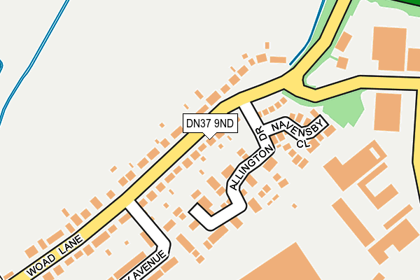 DN37 9ND map - OS OpenMap – Local (Ordnance Survey)