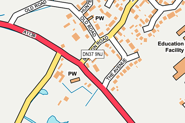 DN37 9NJ map - OS OpenMap – Local (Ordnance Survey)