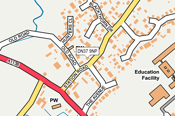 DN37 9NP map - OS OpenMap – Local (Ordnance Survey)